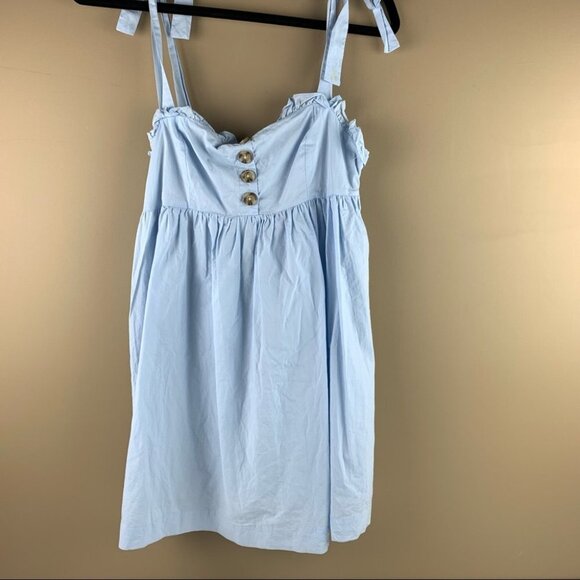 HOST PICK Urban Outfitters Baby Blue Babydoll Minidress size Small - Picture 3 of 12